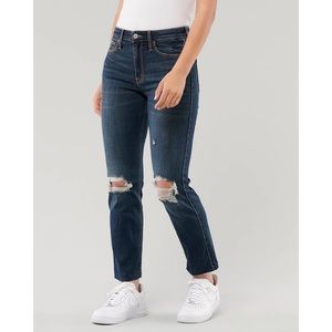 Hollister High-Rise Crop Slim Straight Jeans
